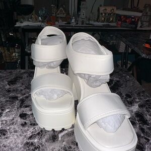 Olivia Miller Women's Extravaganza Platform Heeled Sandals